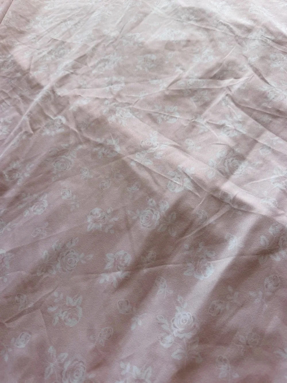 Beautiful Color! Wake In Cloud Pink Floral Duvet Cover – Full Size Cottage Core